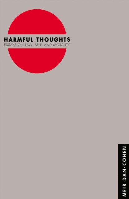 Meir Dan-Cohen - Harmful Thoughts, E-bok