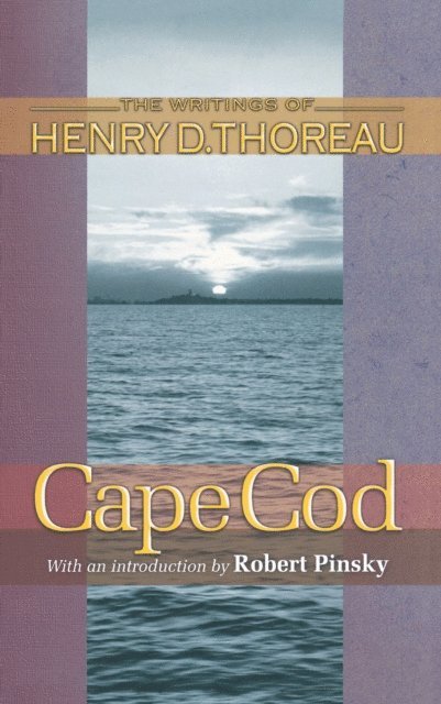 Henry David Thoreau, Joseph J. Moldenhauer - Cape Cod, E-bok