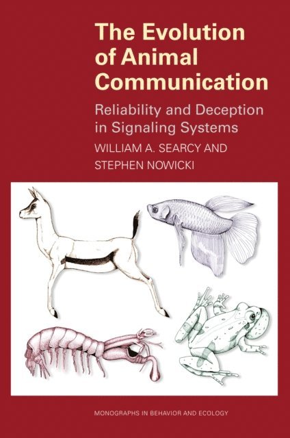 Stephen Nowicki, William A. Searcy - Evolution of Animal Communication, E-bok
