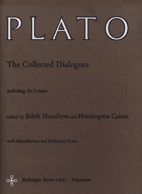 Plato, Huntington Cairns, Edith Hamilton - Collected Dialogues of Plato, E-bok