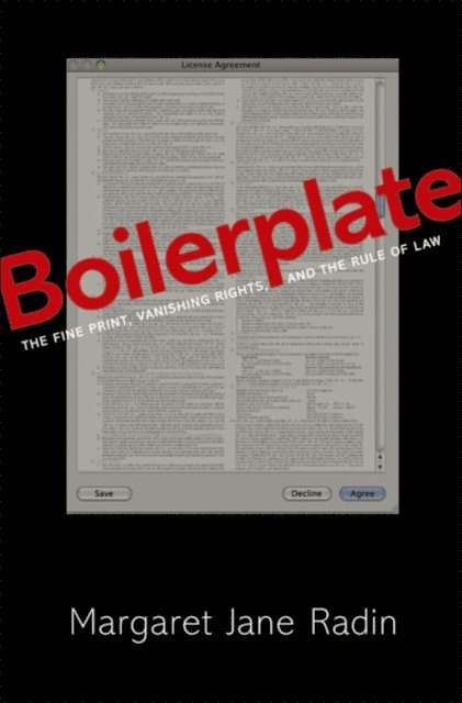 Margaret Jane Radin - Boilerplate, E-bok