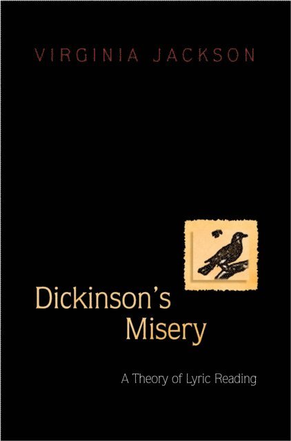 Virginia Jackson - Dickinson's Misery, E-bok