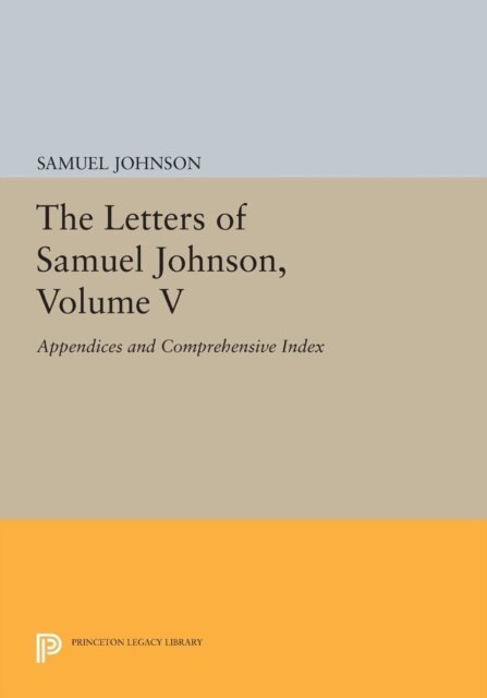 Samuel Johnson, Bruce Redford - Letters of Samuel Johnson, Volume V, E-bok