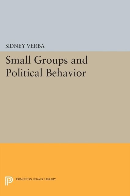 Sidney Verba - Small Groups and Political Behavior, E-bok