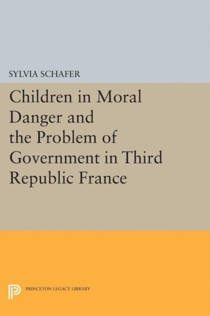 Sylvia Schafer - Children in Moral Danger and the Problem of Government in Third Republic France, E-bok