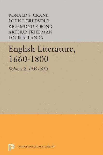 Louis A. Landa - English Literature, Volume 2, E-bok