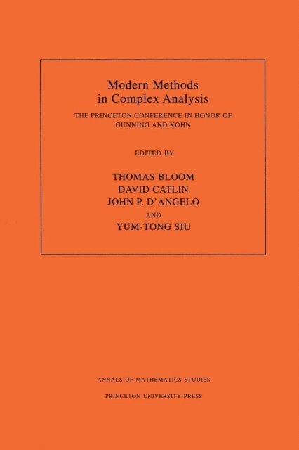 Yum-Tong Siu, John P. D'Angelo, David W. Catlin, Thomas Bloom - Modern Methods in Complex Analysis, E-bok