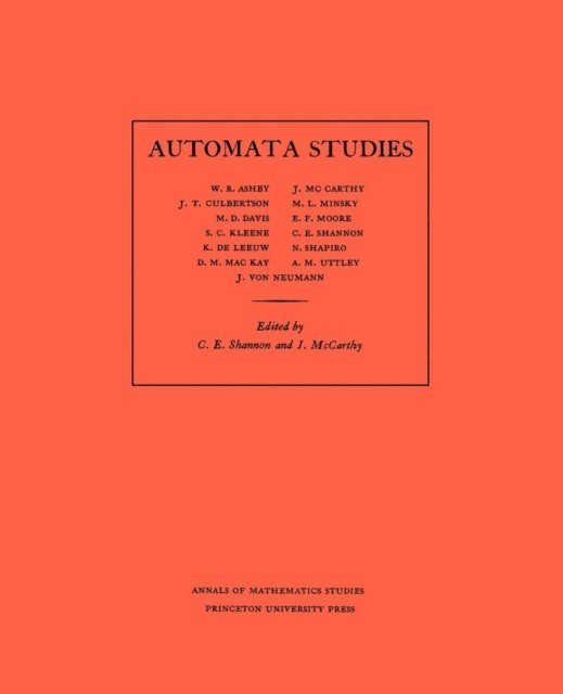 J. McCarthy, C. E. Shannon - Automata Studies, E-bok