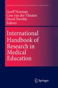 International Handbook of Research in Medical Education