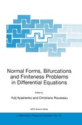 Normal Forms, Bifurcations and Finiteness Problems in Differential Equations