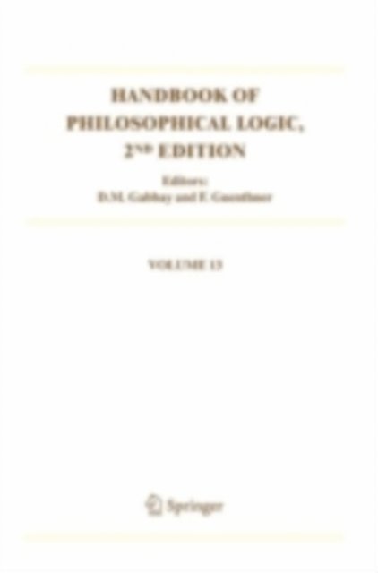 Franz Guenthner, D.M. Gabbay - Handbook of Philosophical Logic, E-bok