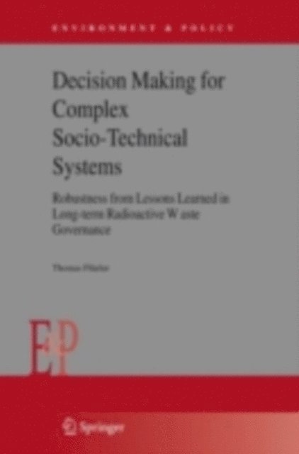 Thomas Flueler - Decision Making for Complex Socio-Technical Systems, E-bok