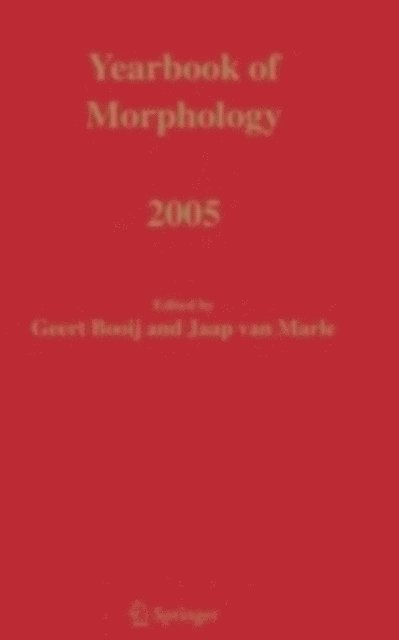 Jaap van Marle, Geert Booij - Yearbook of Morphology 2005, E-bok