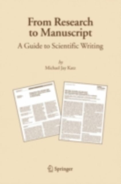 Michael J. Katz - From Research to Manuscript, E-bok