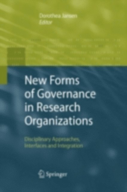 Dorothea Jansen - New Forms of Governance in Research Organizations, E-bok