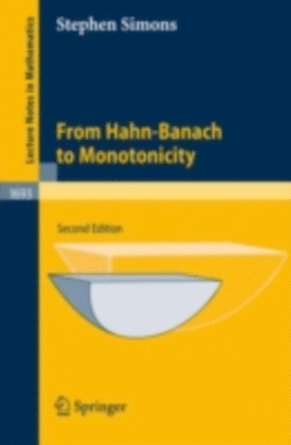 Stephen Simons - From Hahn-Banach to Monotonicity, E-bok