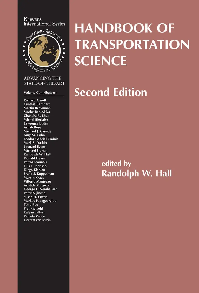 Randolph Hall - Handbook of Transportation Science, Inbunden. Tillgänglighet: Lägg i varukorg