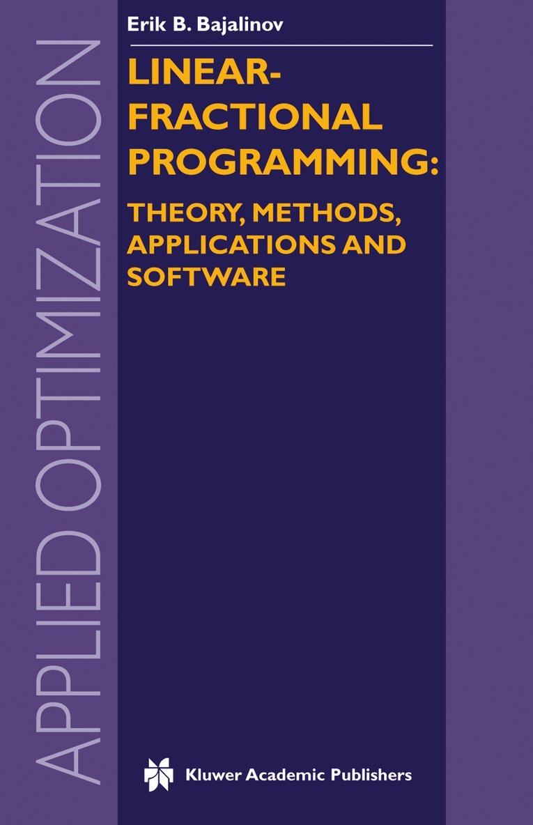 Linear-Fractional Programming Theory, Methods, Applications and Software
