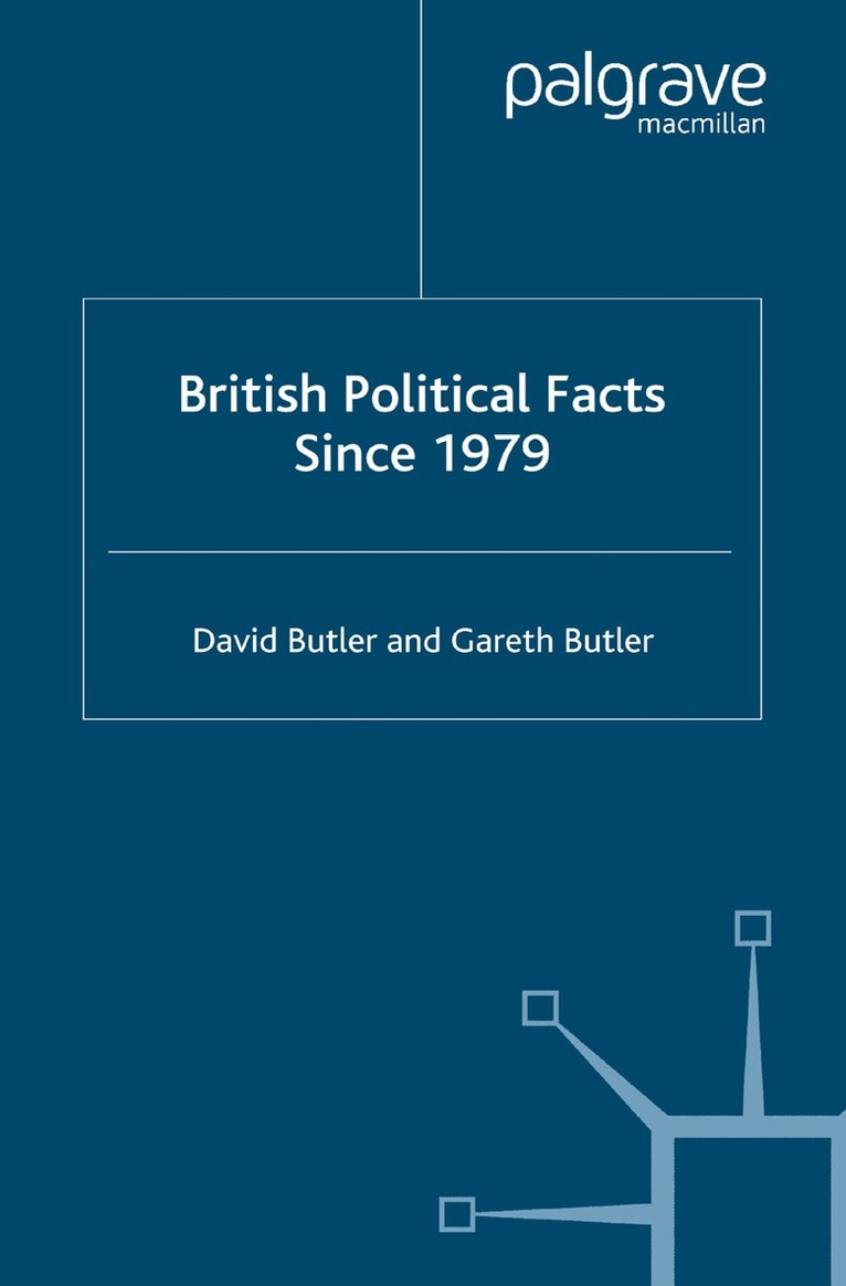 D. Butler - British Political Facts Since 1979, Inbunden. Tillgänglighet: Lägg i varukorg