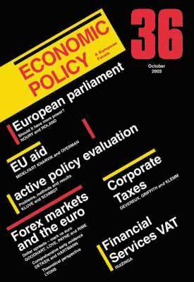 Georges De Menil, Richard Portes, Hans-Werner Sinn - Economic Policy 36, Häftad