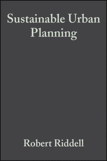 Robert Riddell - Sustainable Urban Planning, E-bok