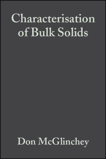 Don McGlinchey - Characterisation of Bulk Solids, E-bok
