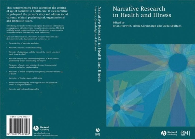 Vieda Skultans, Trisha Greenhalgh, Brian Hurwitz - Narrative Research in Health and Illness, E-bok
