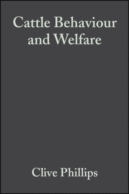 Clive Phillips - Cattle Behaviour and Welfare, E-bok