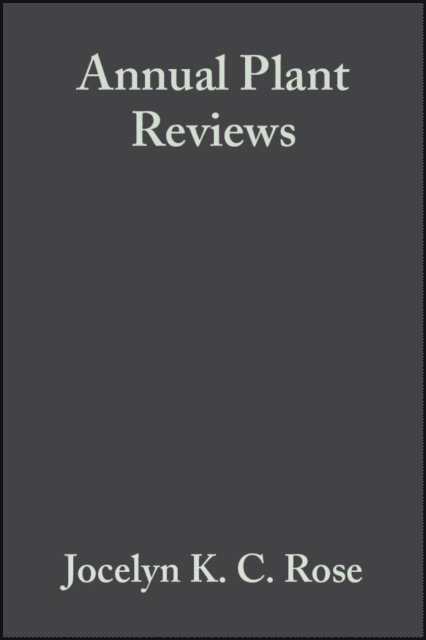 Jocelyn K. C. Rose - Annual Plant Reviews, The Plant Cell Wall, E-bok