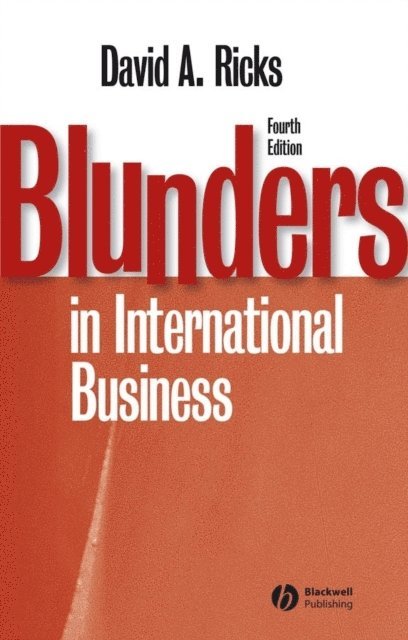 David A. Ricks - Blunders in International Business, E-bok