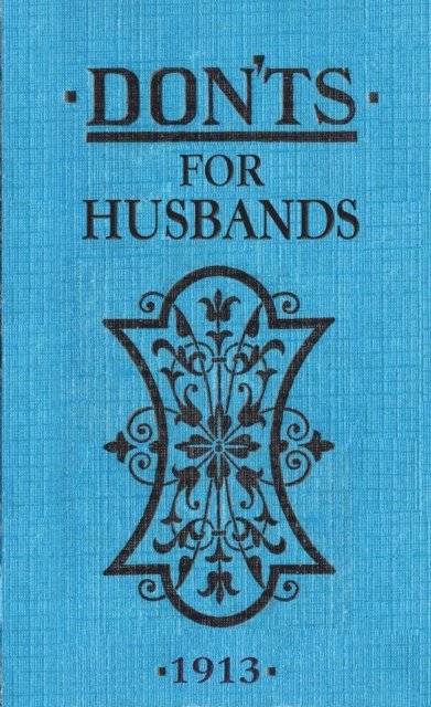 Blanche Ebbutt - Don'ts for Husbands, E-bok
