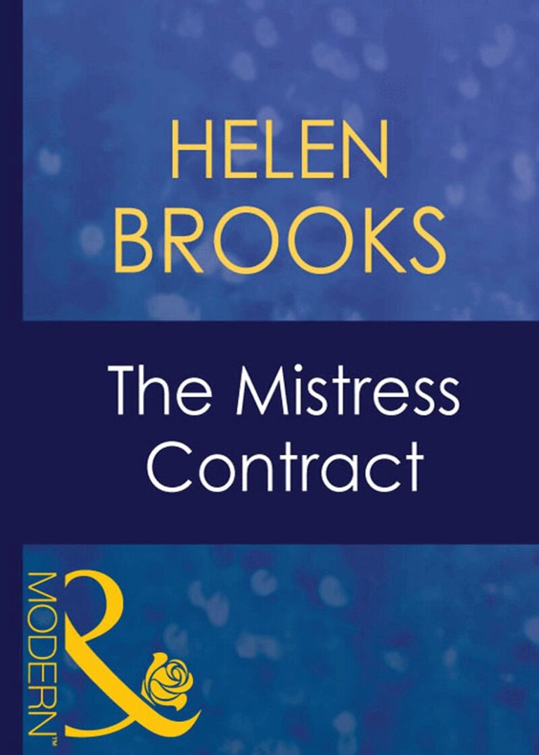 Helen Brooks - Mistress Contract, E-bok