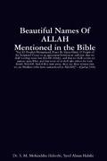 Beautiful Names of ALLAH Mentioned in the Bible