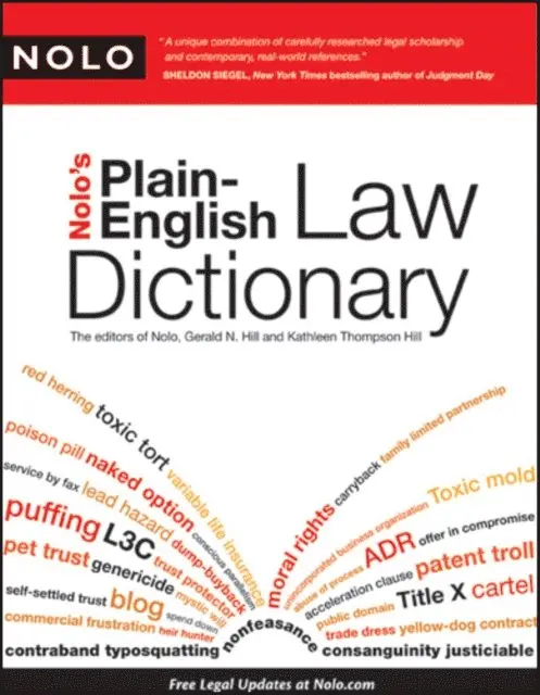 Gerald Hill Attorney - Nolo's Plain-English Law Dictionary, E-bok. Tillgänglighet: Lägg i varukorg