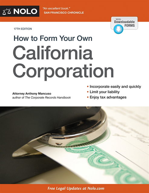 Anthony Mancuso - How to Form Your Own California Corporation, E-bok. Tillgänglighet: Lägg i varukorg