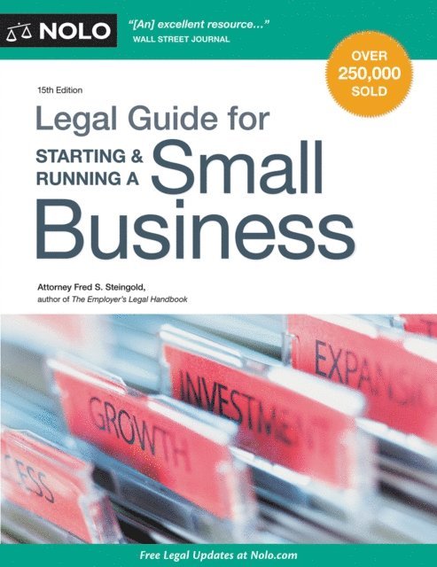 Fred S. Steingold - Legal Guide for Starting & Running a Small Business, E-bok