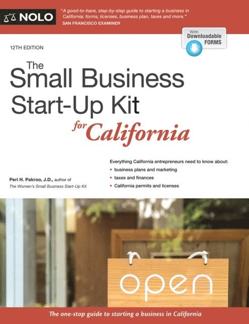 Peri Pakroo - Small Business Start-Up Kit for California, The, E-bok