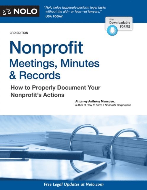 Anthony Mancuso - Nonprofit Meetings, Minutes & Records, E-bok. Tillgänglighet: Lägg i varukorg