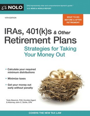Slesnick,Twila, John C. Suttle - IRAs, 401(k)s & Other Retirement Plans: Strategies for Taking Your Money Out. Tillgänglighet: Tillfälligt slut