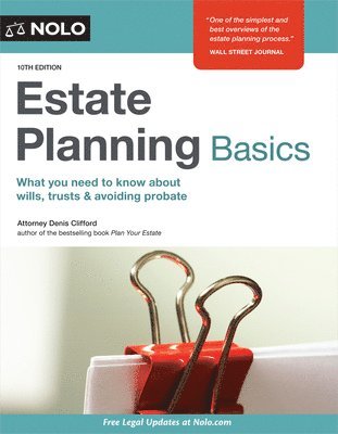 Denis Clifford - Estate Planning Basics. Tillgänglighet: Tillfälligt slut