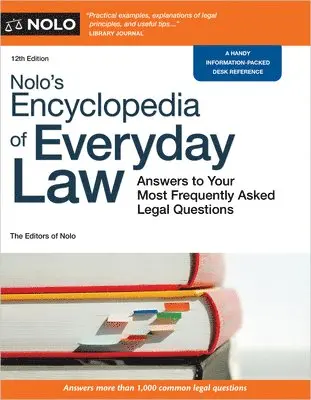 The Editors of Nolo The Editors of Nolo - Nolo's Encyclopedia of Everyday Law: Answers to Your Most Frequently Asked Legal Questions, Häftad. Tillgänglighet: Lägg i varukorg