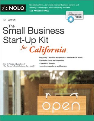 Peri Pakroo - The Small Business Start-Up Kit for California, Häftad