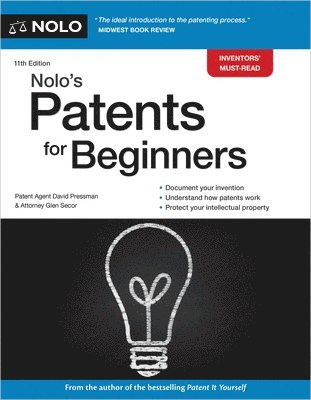 David Pressman, Glen Secor Secor - Nolo's Patents for Beginners, Häftad. Tillgänglighet: Lägg i varukorg