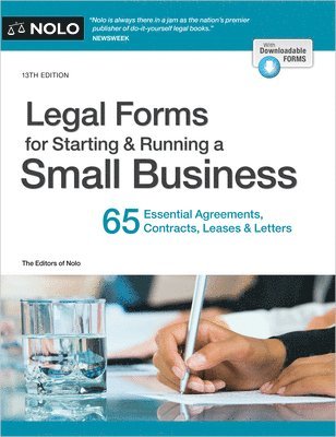 Editors of Nolo - Legal Forms for Starting & Running a Small Business: 65 Essential Agreements, Contracts, Leases & Letters, Häftad. Tillgänglighet: Lägg i varukorg