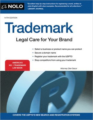 Glen Secor - Trademark: Legal Care for Your Brand, Häftad