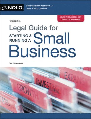 Editors of Nolo - Legal Guide for Starting & Running a Small Business, Häftad. Tillgänglighet: Lägg i varukorg