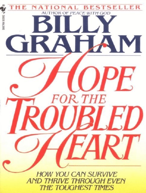 Billy Graham - Hope for the Troubled Heart, E-bok