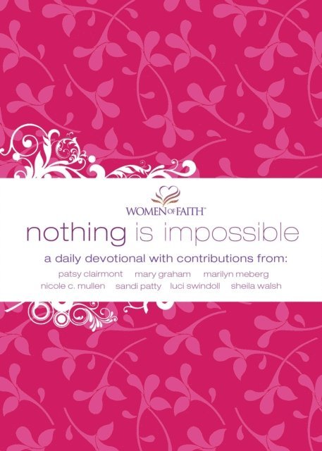 Women of Faith - Nothing Is Impossible, E-bok