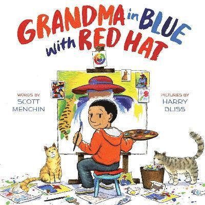 Scott Menchin - Grandma in Blue with Red Hat, Inbunden