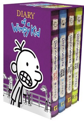 Jeff Kinney - Diary of a Wimpy Kid Box of Books 5-8 Hardcover Gift Set: Ugly Truth, Cabin Fever, the Third Wheel, Hard Luck, Övrigt